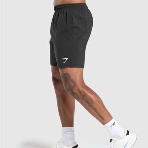 NWT Gymshark Arrival 7” Shorts black - slim fit sweat wicking fast dry w pockets